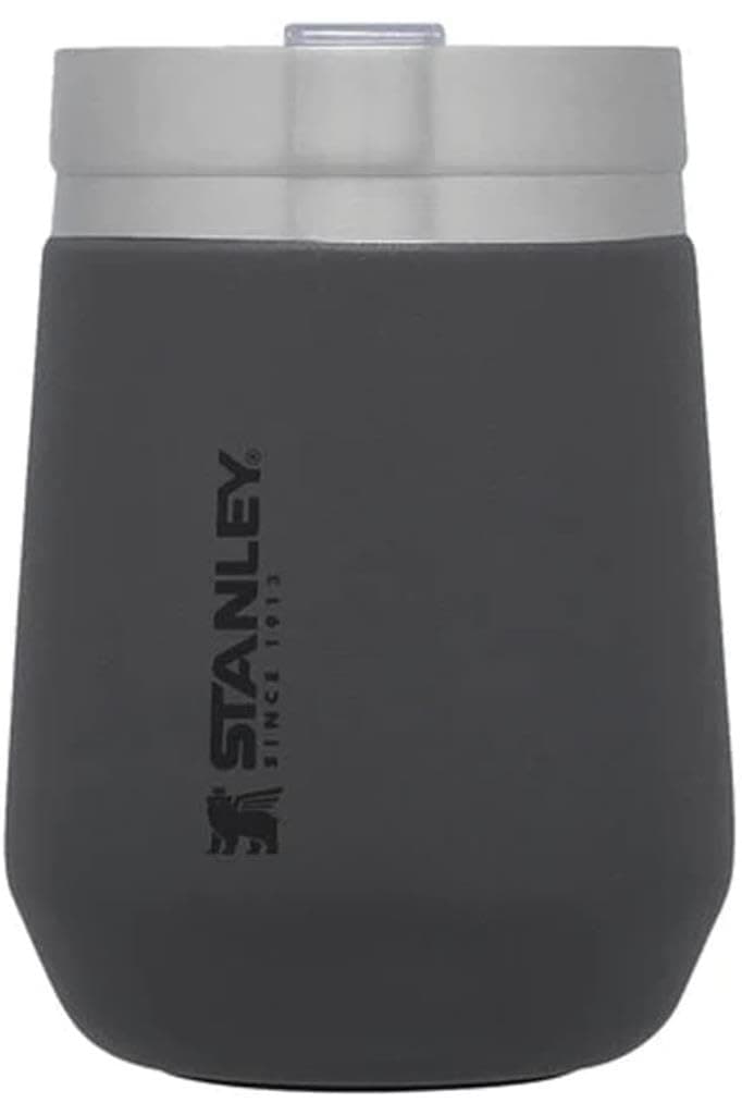 Stanley Go Everyday Tumbler 0.29L - Edelstahl Thermobecher Für Wein, Cocktails, Kaffee, Tee - Hält Stundenlang Kalt/Heiß - BPA-Frei - Spülmaschinenfest - Charcoal